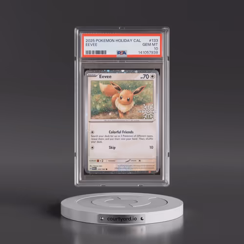 2025 Pokémon Holiday Calendar #133 Eevee (PSA 10 GEM MINT)