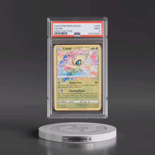 2020 Pokémon Sword & Shield Vivid Voltage #009 Celebi (PSA 9 MINT)