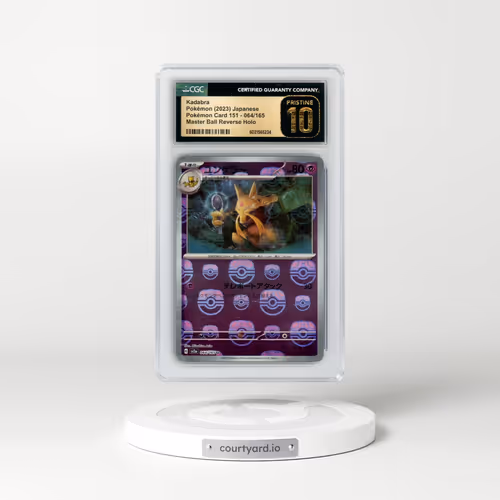2023 Pokémon Card 151 #064/165 Kadabra - Reverse Holo Master Ball (CGC 10 PRISTINE)