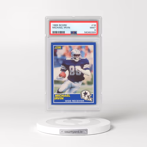 1989 Score #18 Michael Irvin (PSA 9 MINT)