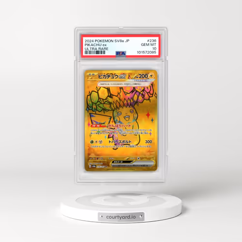 2024 Pokémon Sv8a-Terastal Fest EX #236 Pikachu EX - Holo Ultra Rare (PSA 10 GEM MINT)