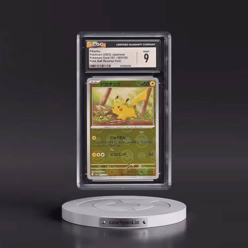 2023 Pokémon Card 151 #025/165 Pikachu - Reverse Holo Poké Ball (CGC 9 MINT)