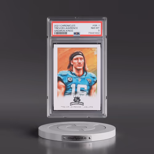 2021 Panini Chronicles Gridiron Kings #GK-1 Trevor Lawrence (PSA 8 NM-MT)