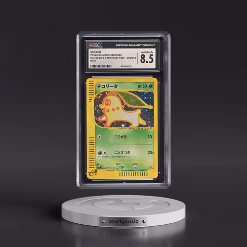 2002 McDonald's e Minimum Pack #003/018 Chikorita - Holo (CGC 8.5 NM-MT+)