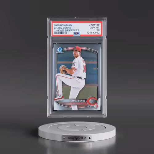 2025 Bowman Chrome Prospects #BCP122 Chase Burns (PSA 10 GEM MINT)