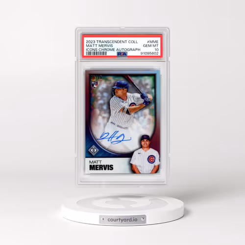 2023 Topps Transcendent Collection Transcendent Icons Chrome Autographs #MME Matt Mervis (PSA 10 GEM