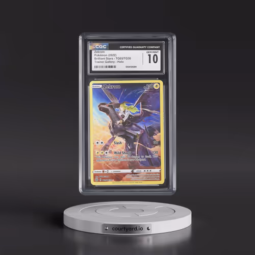 2022 Brilliant Stars #TG05/TG30 Zekrom - Trainer Gallery Holo (CGC 10 GEM MINT)