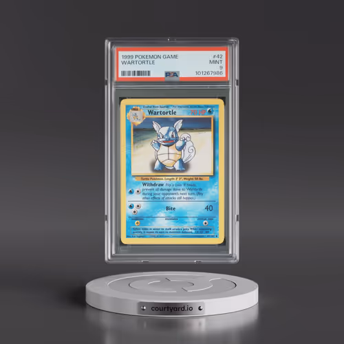 1999 Pokémon Game #42 Wartortle (PSA 9 MINT)