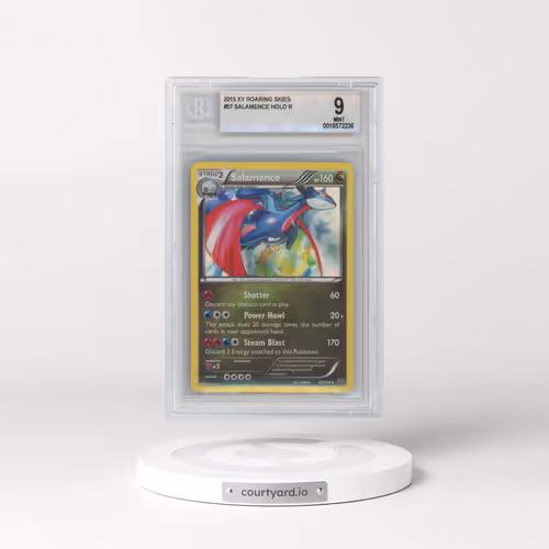 2015 Pokémon XY Roaring Skies #57 Salamence - Holo (BGS 9 MINT)
