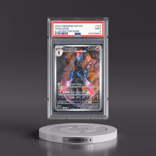 2024 Pokémon Ssp EN-Surging Sparks #197 Ceruledge - Illustration Rare (PSA 9 MINT)