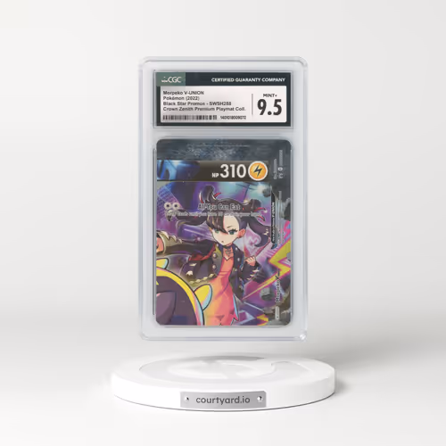2017 Black Star Promos - Sword & Shield #SWSH288 Morpeko V-UNION - Crown Zenith Premium Playmat Collection (CGC 9.5 MINT+)