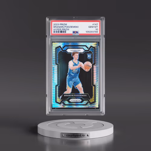 2023 Panini Prizm #147 Brandin Podziemski - Hyper Prizm (PSA 10 GEM MINT)