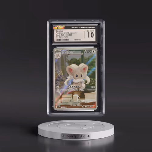 2025 Black Bolt - sv11B #158/086 Cinccino - Art Rare Holo (CGC 10 GEM MINT)