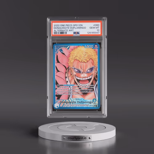 2022 One Piece OP01-Romance Dawn #060 Donquixote Doflamingo - Alternate Art (PSA 10 GEM MINT)