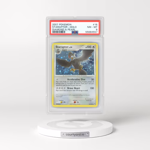 2007 Diamond & Pearl #16 Staraptor - Holo (PSA 8 NM-MT)