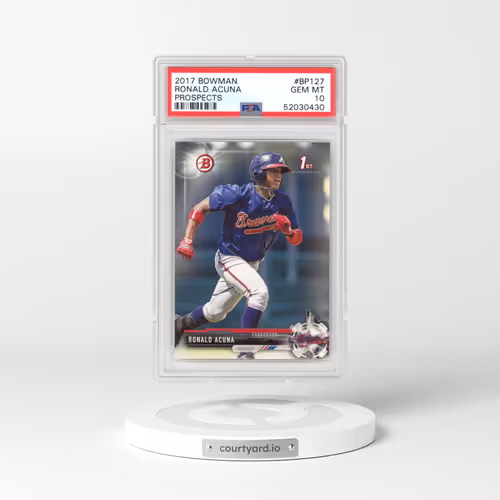 2017 Bowman Prospects #BP127 Ronald Acuna (PSA 10 GEM MINT)