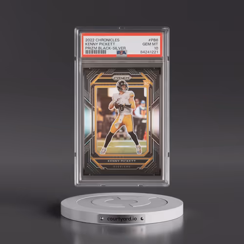 2022 Panini Chronicles Prizm Black #PB6 Kenny Pickett - Silver (PSA 10 GEM MINT)