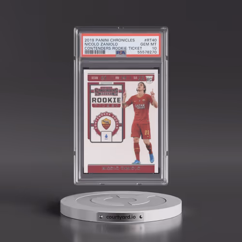 2019 Panini Chronicles Contenders Rookie Ticket #RT40 Nicolo Zaniolo (PSA 10 GEM MINT)