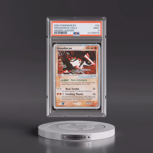 2004 Pokémon EX Hidden Legends #93 Groudon EX - Holo Holo (PSA 9 MINT)