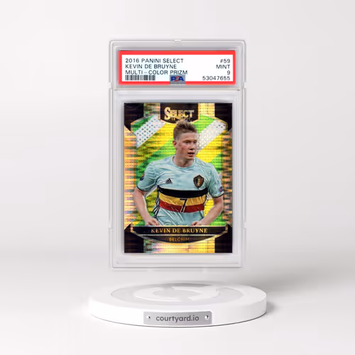2016 Panini Select #59 Kevin de Bruyne - Multi-Color Prizm (PSA 9 MINT)