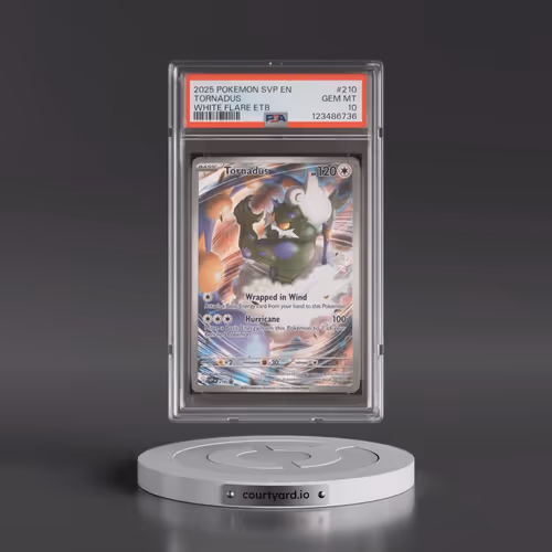 2025 Pokémon Svp EN-SV Black Star Promo #210 Tornadus - White Flare Elite Trainer Box (PSA 10 GEM MI