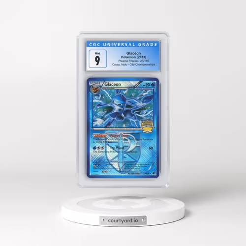 2013 Pokémon Black & White Plasma Freeze #23 Glaceon - Holo Crosshatch-2013 City Championships (CGC