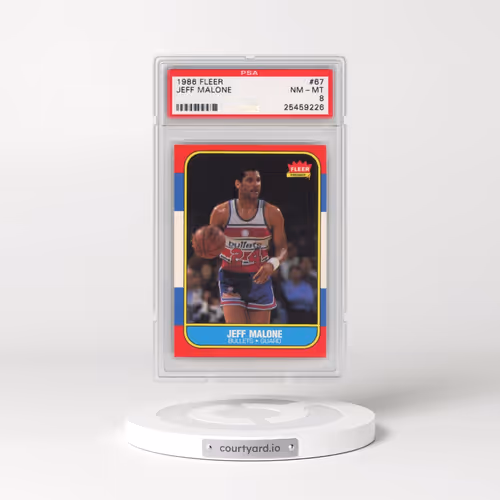 1986 Fleer #67 Jeff Malone (PSA 8 NM-MT)