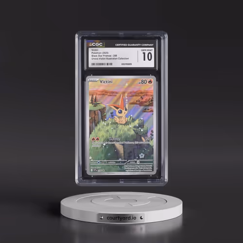 2025 Pokémon Svp EN-SV Black Star Promo #208 Victini - Unova Victini Illustration Collection (CGC 10