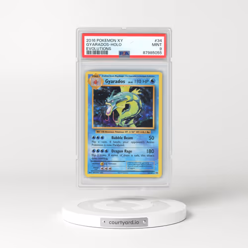 2016 Pokémon XY Evolutions #34 Gyarados - Holo (PSA 9 MINT)