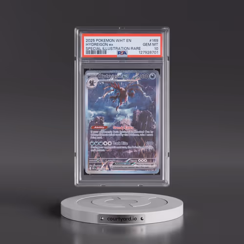 2025 Pokémon Wht EN-White Flare #169 Hydreigon EX - Holo Special Illustration Rare (PSA 10 GEM MINT)