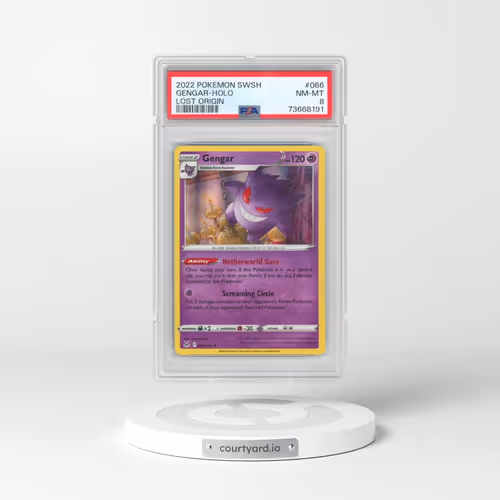2022 Pokémon Sword & Shield Lost Origin #066 Gengar - Holo (PSA 8 NM-MT)