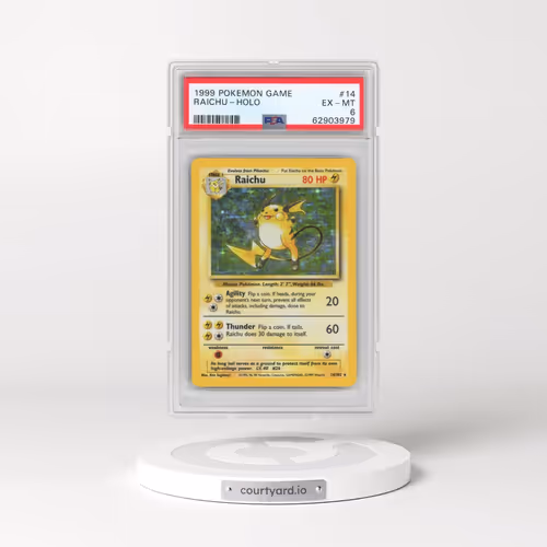 1999 Pokémon Game #14 Raichu - Holo (PSA 6 EX-MT)