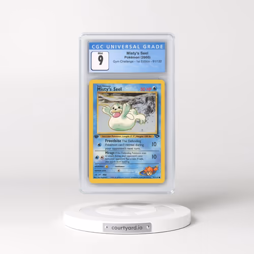 2000 Gym Challenge #91/132 Misty's Seel - 1st Edition 1st Edition (CGC 9 MINT)