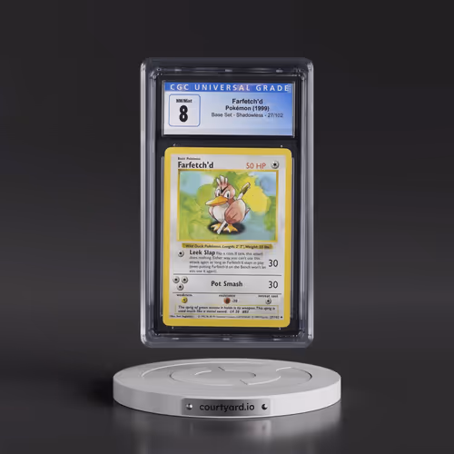 1999 Base Set #27/102 Farfetch'd - Shadowless Shadowless (CGC 8 NM-MT)