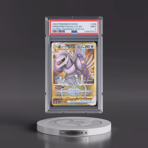 2022 Pokémon Sword & Shield Astral Radiance #208 Origin Forme Palkia Vstar - Full Art Secret (PSA 9