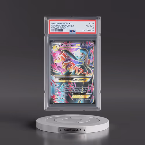 2016 Pokémon XY Steam Siege #112 M Gardevoir EX - Holo Full Art (PSA 8 NM-MT)