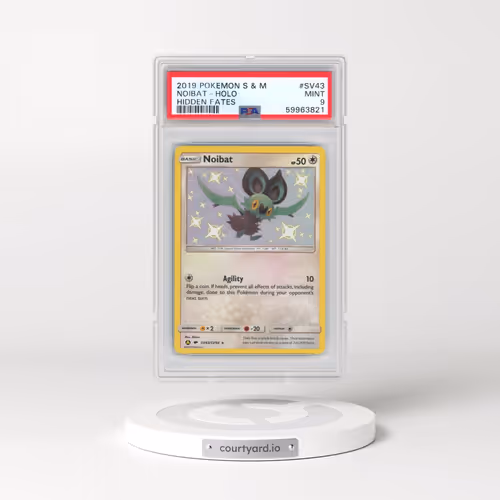 2019 Pokémon Sun & Moon Hidden Fates #SV43 Noibat - Holo (PSA 9 MINT)