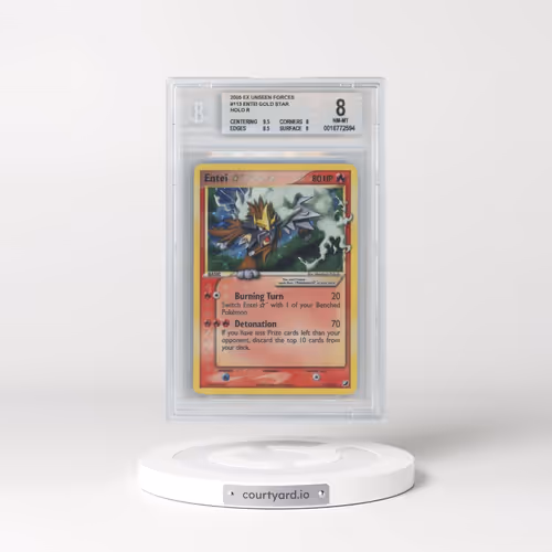 2005 EX Unseen Forces #113 Entei â?? - Holo (BGS 8 NM-MT)