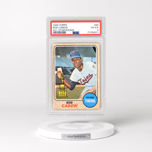 1968 Topps #80 Rod Carew - All-Star Rookie (PSA 4 VG-EX)