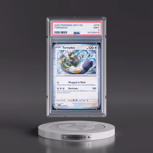 2025 Pokémon Wht EN-White Flare #078 Tornadus (PSA 9 MINT)