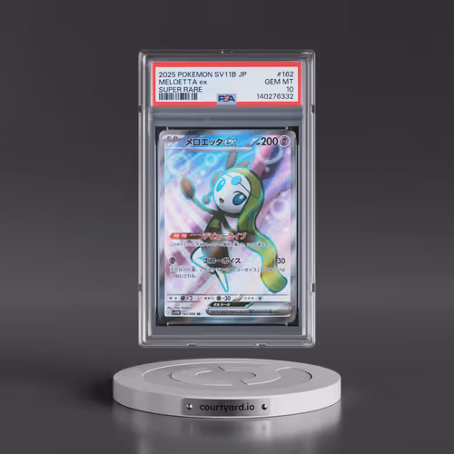2025 Pokémon Sv11b-Black Bolt #162 Meloetta EX - Holo Super Rare (PSA 10 GEM MINT)