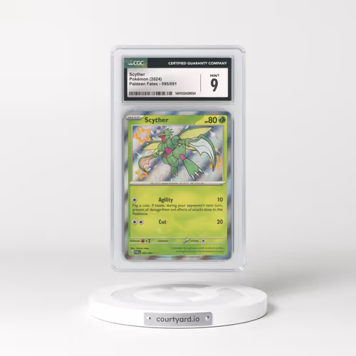 2024 Paldean Fates #95 Scyther - Holo (CGC 9 MINT)