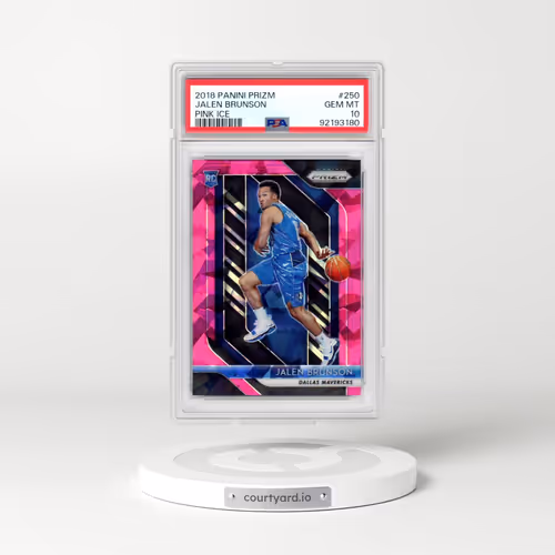 2018 Panini Prizm #250 Jalen Brunson - Pink Ice (PSA 10 GEM MINT)