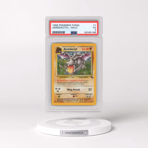 1999 Pokémon Fossil #1 Aerodactyl - Holo (PSA 3 VG)