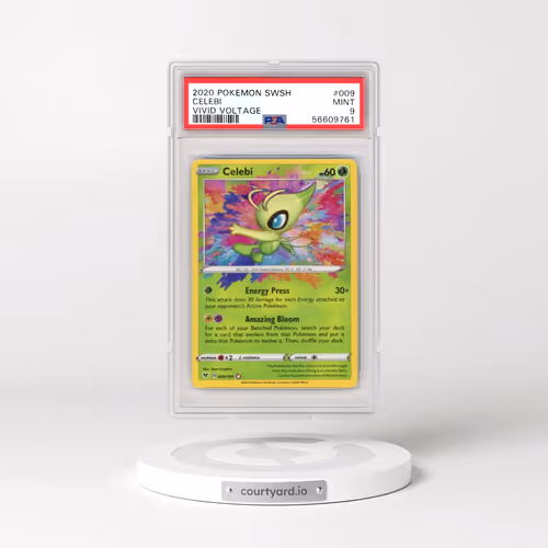 2020 Pokémon Sword & Shield Vivid Voltage #009 Celebi (PSA 9 MINT)