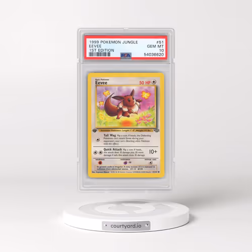 1999 Pokémon Jungle #51 Eevee - 1st Edition (PSA 10 GEM MINT)