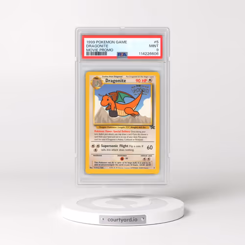 1999 Pokémon Game Movie #5 Dragonite - Movie Promo (PSA 9 MINT)