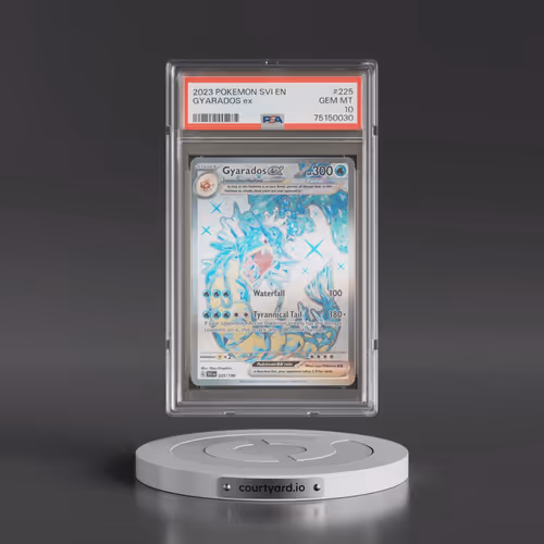 2023 Pokémon Svi EN-Scarlet & Violet #225 Gyarados EX - Holo Ultra Rare (PSA 10 GEM MINT)