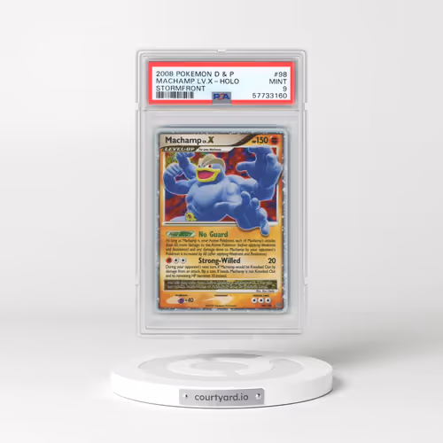 2008 Pokémon Diamond & Pearl Stormfront #98 Machamp LV.X - Holo (PSA 9 MINT)