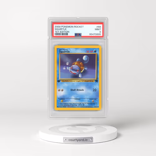 2000 Pokémon Rocket #68 Squirtle - 1st Edition (PSA 9 MINT)